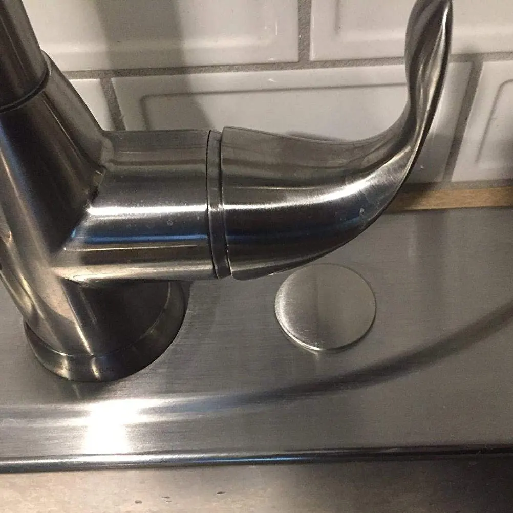 

2 шт. декоративных заглушек для раковины, сверхпрочные, из нержавеющей стали и пластика, подходят для всех типов раковин, быстрая установка без инструментов, для герметизации отверстий