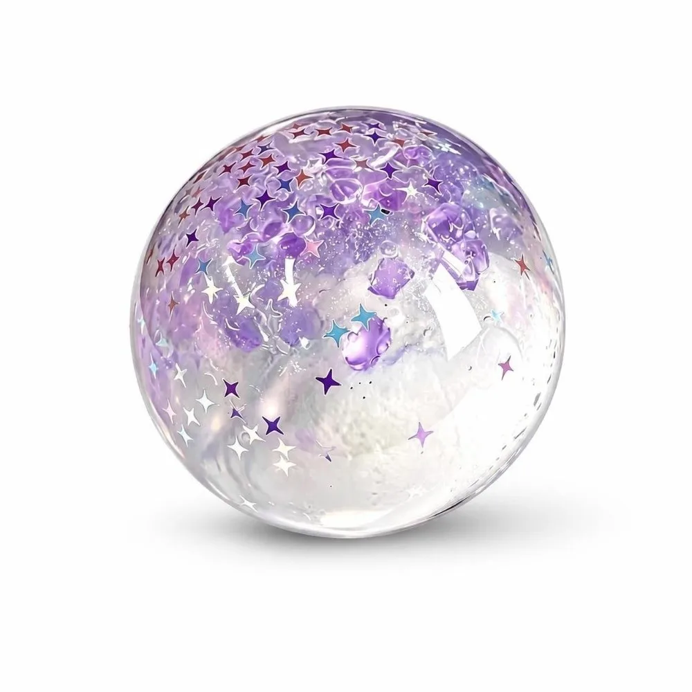 New Slow Rising Squishy Fidget Ice Transparent Handmade Sensory Stress Relief Soft Squeeze Stress Ball for Adults