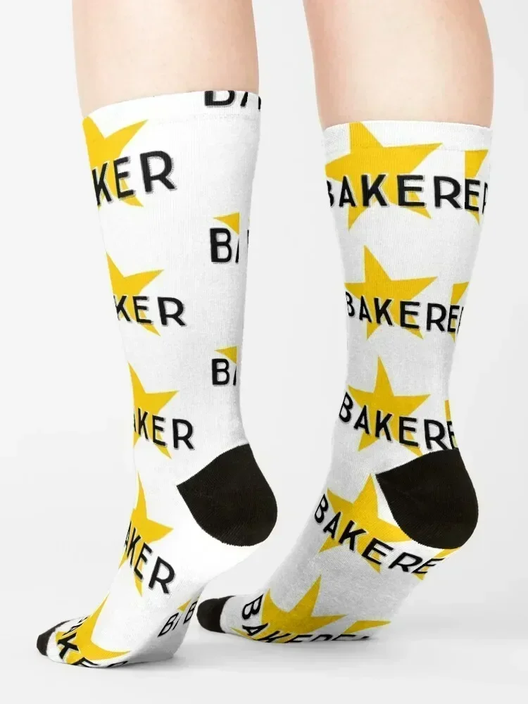Star Baker, Great British Bake Off Socks man kawaii sport anti slip football Socks Female Men's