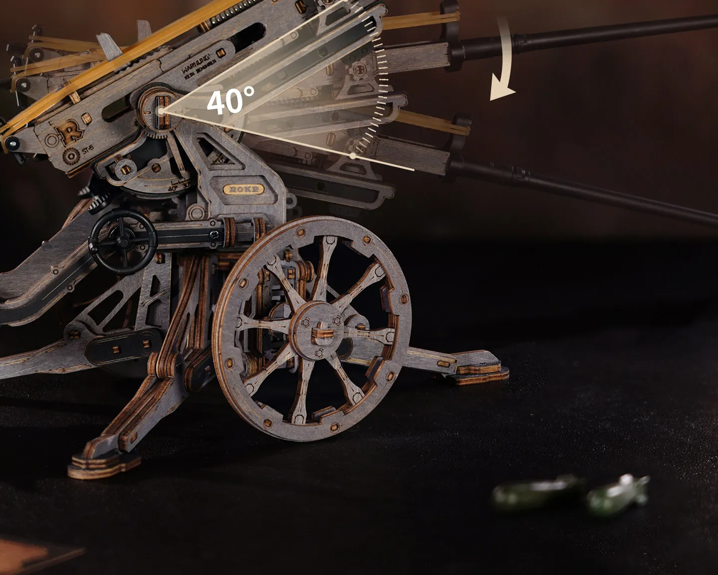 En Stock película Original Gezhi Town Mo Dexian Xiao Zhan guerra adorno de artillería Anime figura juego juguete niños regalos Cosplay