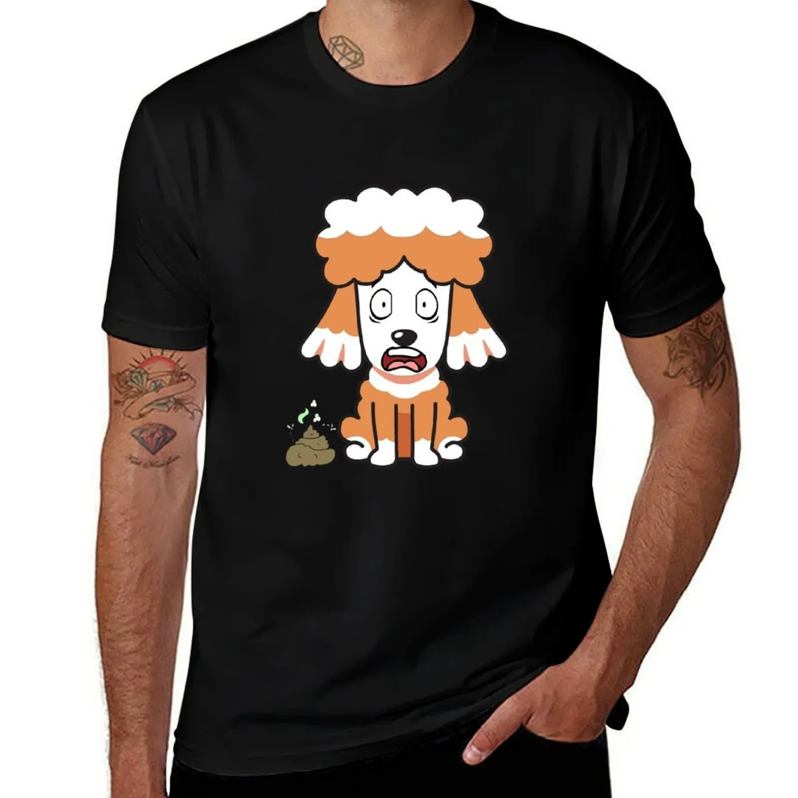 

Funny Poodle smells stinky poo T-Shirt sweat custom t shirt boys animal print blue archive mens graphic t-shirts funny