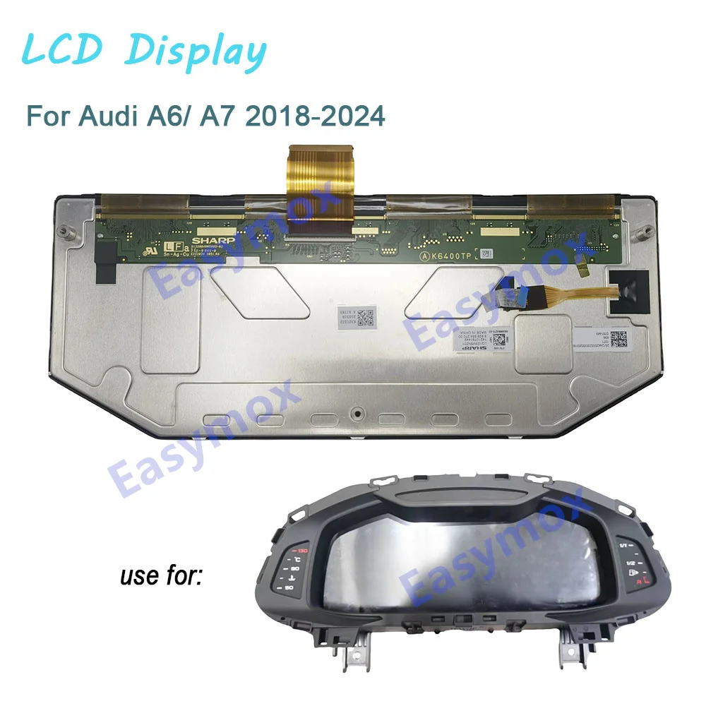 LQ123M5NZ01 LCD Display For Audi A7 Sport A6 Instrument cluster 4K0 920 790F 4K0920790F Cockpit