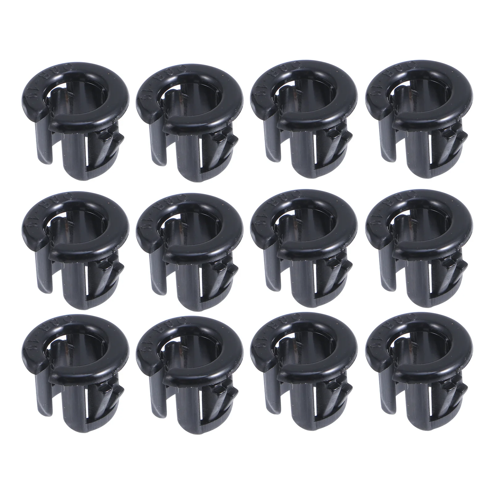 

100pcs Cable Snap Grommet Nylon Black Protective Bushing Wear Resistant Vibration Absorbing Insulation For Cables Tubing Shafts