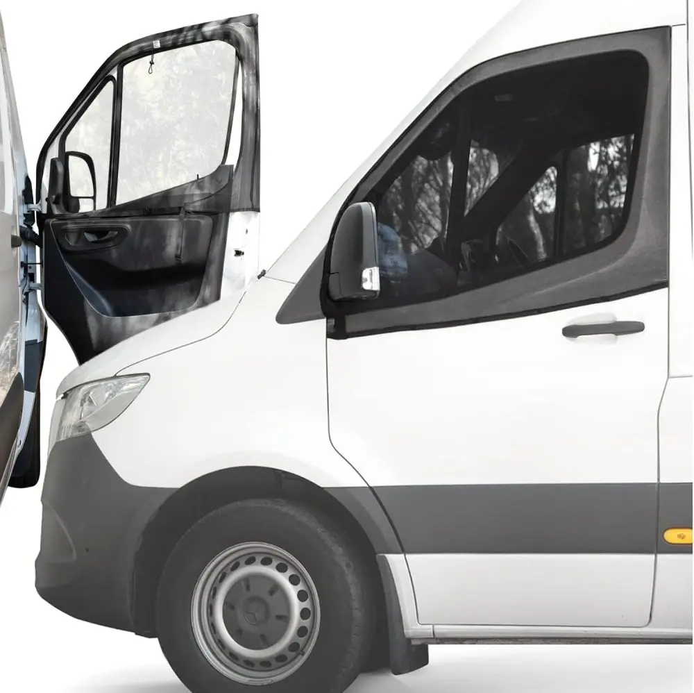 2 Stück 106*74cm Magnetische Insektenschutzgitter für Wohnmobilfenster, universelle Insektenschutzgitter für Vordertüren von Autos und Vans – Detail 14