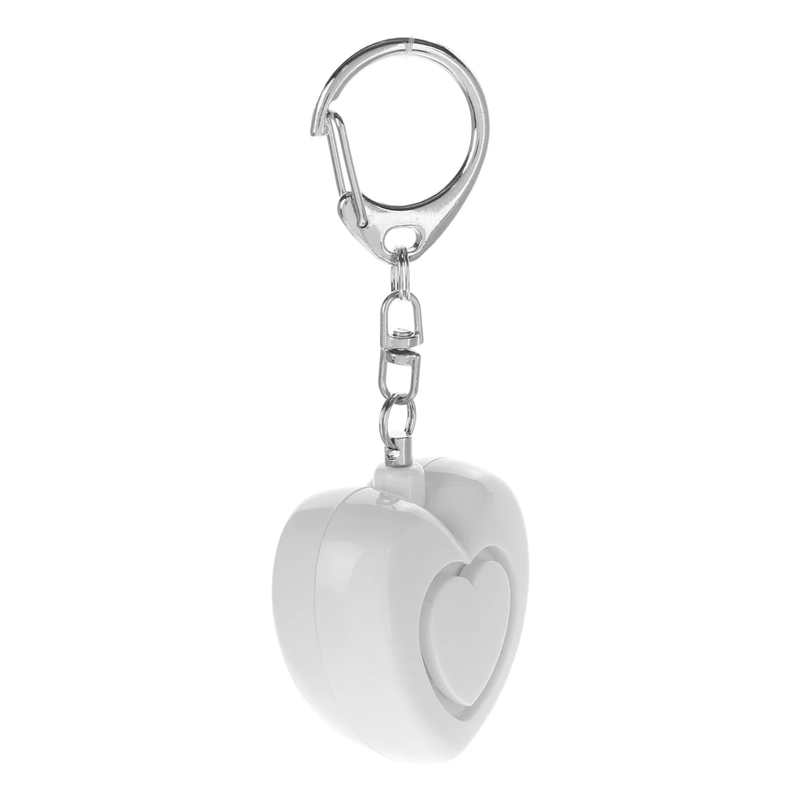 

Heart-Shaped Personal Alarm Keychain Women Portable Alarm Emergency Loud Key Ring Waterproof Security Keychain