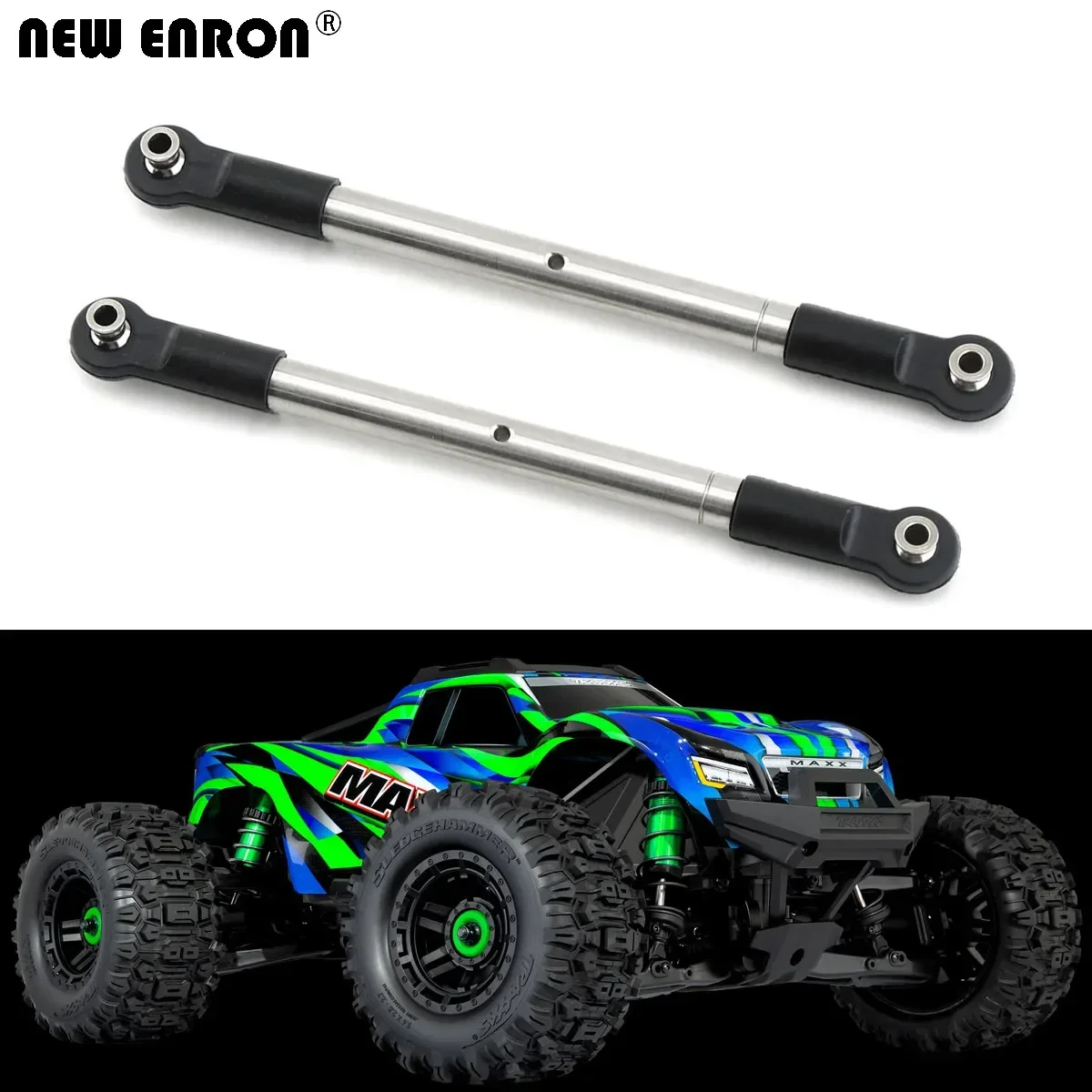 2 قطعة 119 مللي متر الجبهة تو الروابط الربط 8997 الفولاذ المقاوم للصدأ ل RC قطع غيار السيارات 1/10 Traxxas WideMaxx 2.0 89086-4 جديد MAXX V2 #5