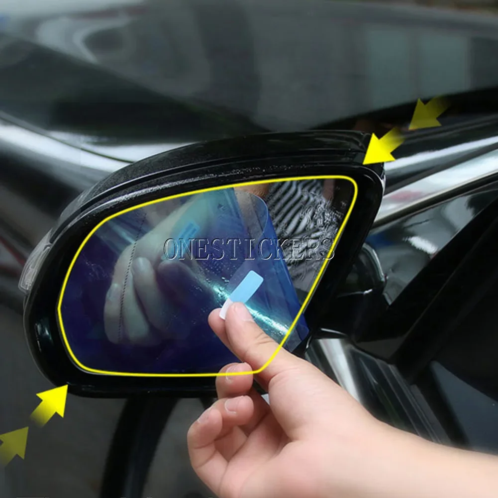 لمرسيدس بنز B C E S GLC GLB GLA الفئة W247 W205 W213 W222 X253 X247 H247 سيارة مرآة الرؤية الخلفية مكافحة المطر الضباب فيلم مقاوم للماء