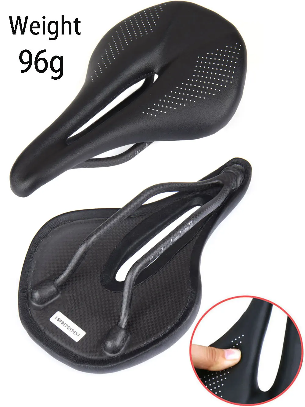 AliExpress ELITA ONE Super Light Carbon Saddle 240x143mm/240x155mmMTB Road Bike Leather Cushion Cycling Seat for Men Women