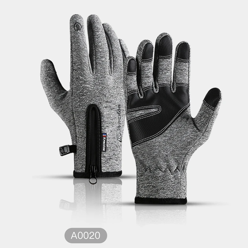 Ski Gloves Grab Velvet Touch Screen Gloves Autumn and Winter Warm Plus Velvet Cold Proof Waterproof Outdoor Riding Model