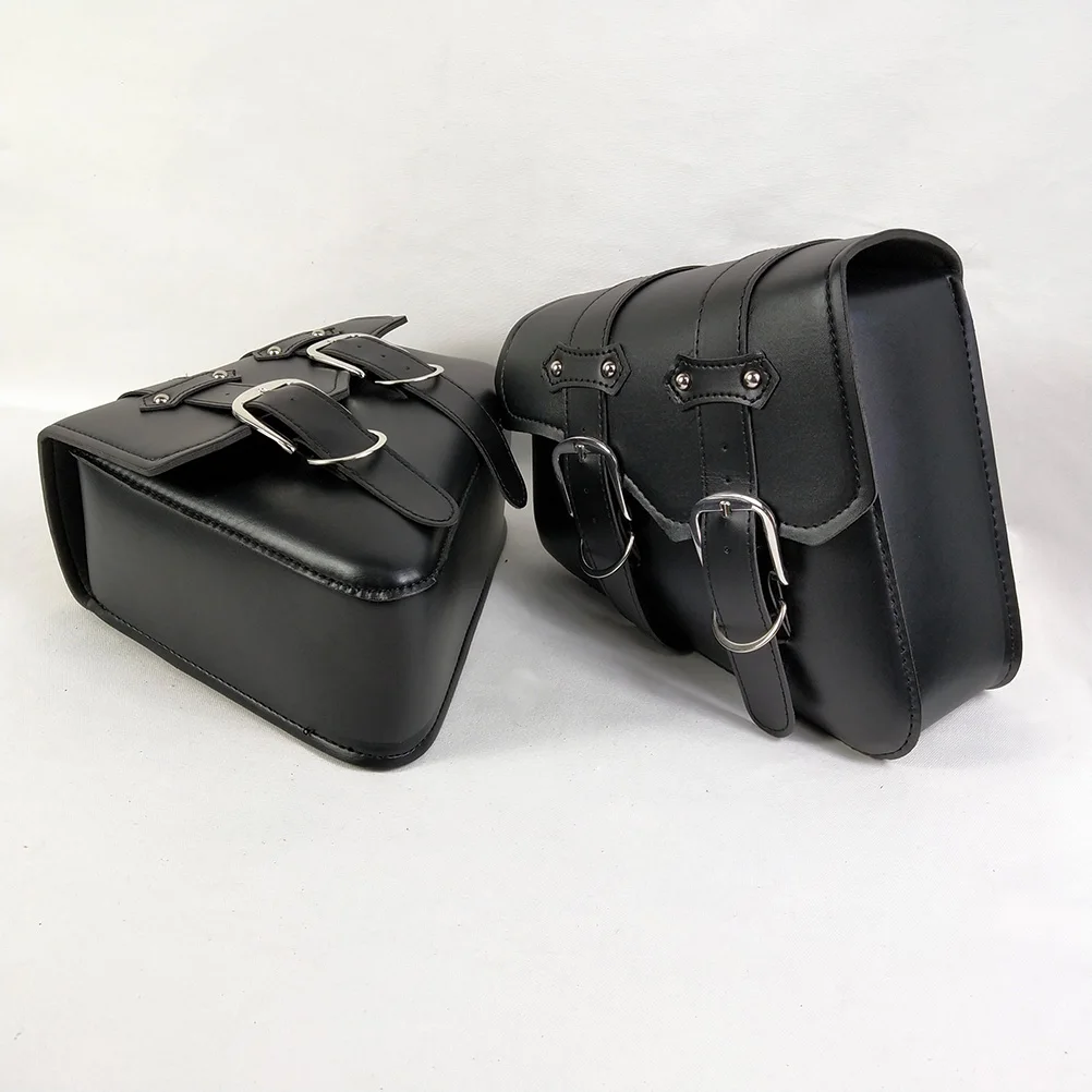 

Motorcycle Handlebar Bag Waterproof Saddlebag Electric Hanging Durable PU Storage Compatible Roomy Tools
