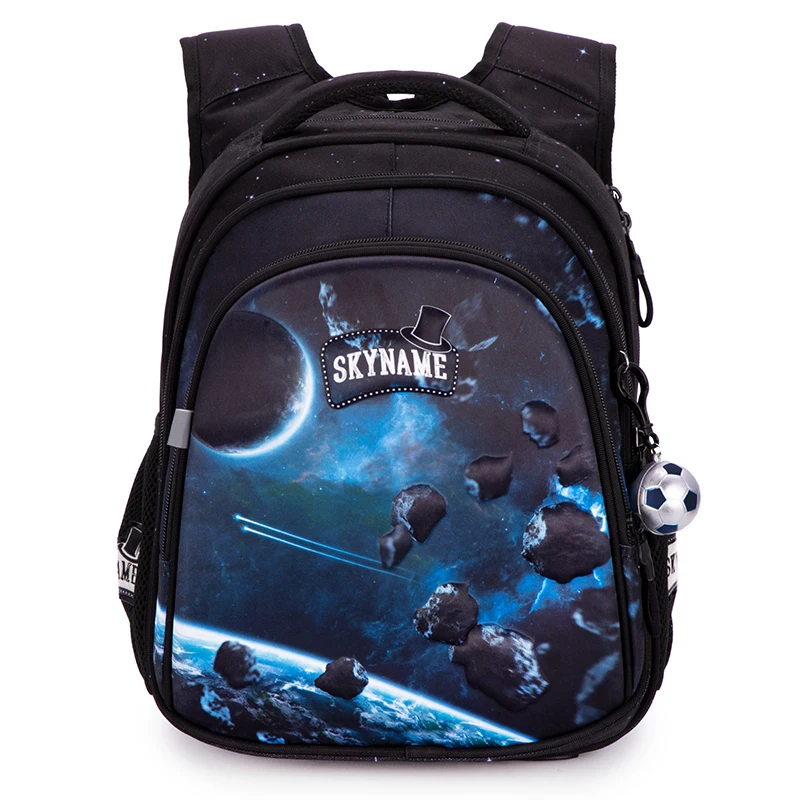 Top-Quality Boys Orthopedic School Bags Cartoon Planet Children Backpack Primary School Students Bookbag mochila infantil menina