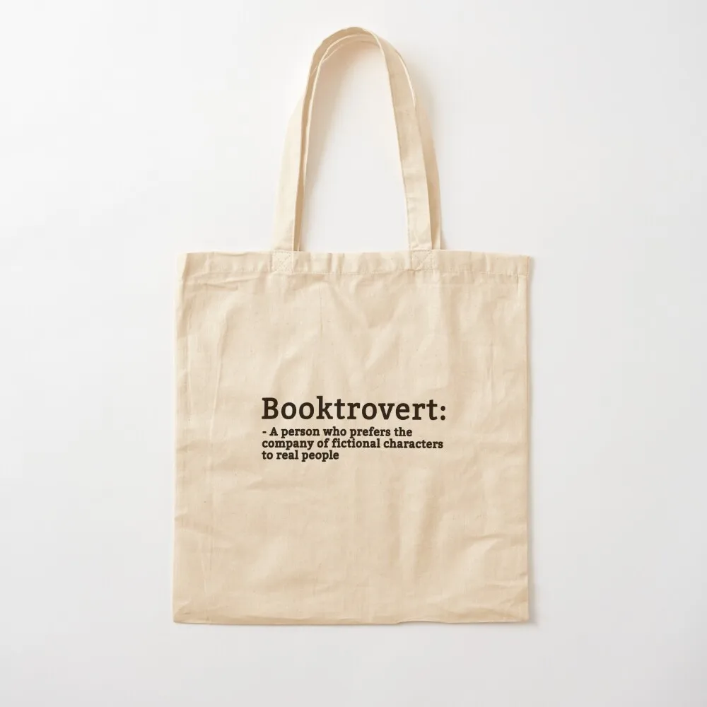 

Booktrovert definition Tote Bag Женская сумка-шоппер для женщин Эко-сумка эко-складная холщовая сумка-тоут