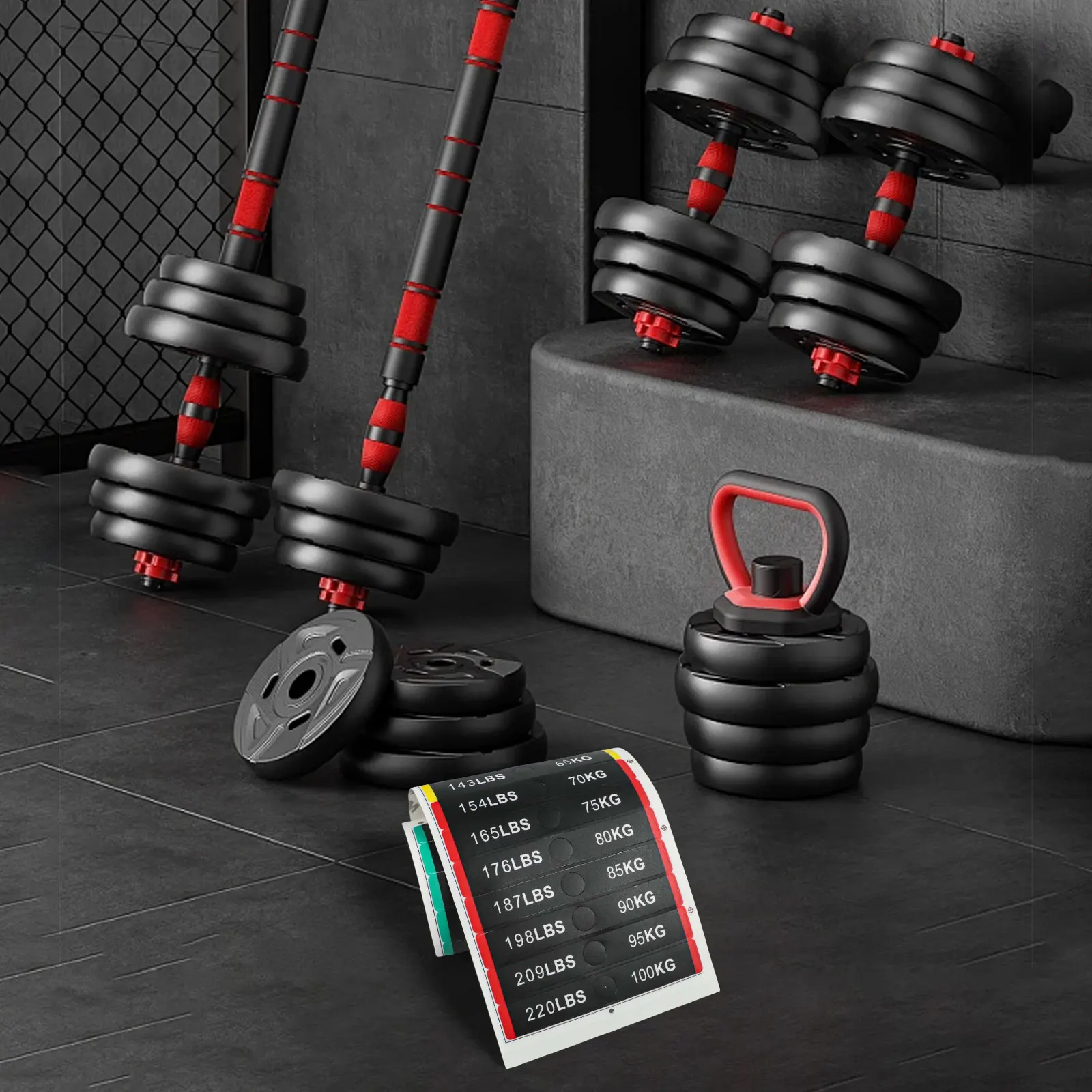 1pc Weight Block Stickers For Fitness Equipment Gym Weight Stack Label PP Number Weight Plates Sticker For Weight Identification