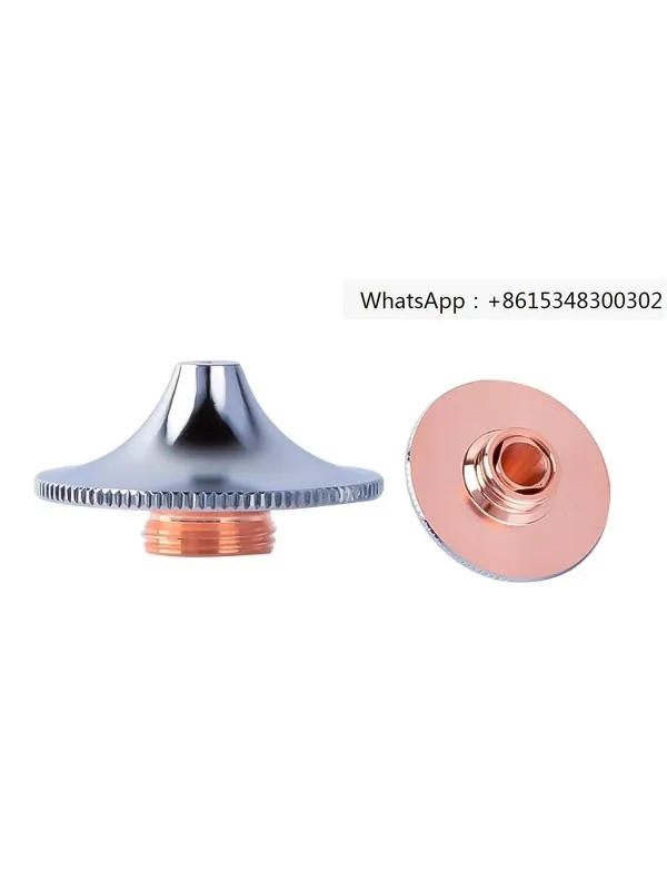 Fiber optic laser cutting copper nozzle D28 nozzle Wanshunxing purple copper anti-collision single-layer dual spray universal