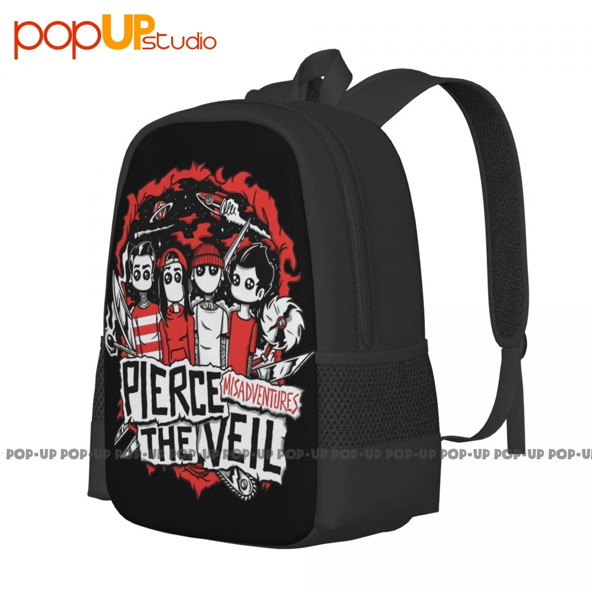 Pierce The Veil Mis Adventure 2016 Tour Backpack Large Capacity Cute Creative Eco Friendly Multi-function