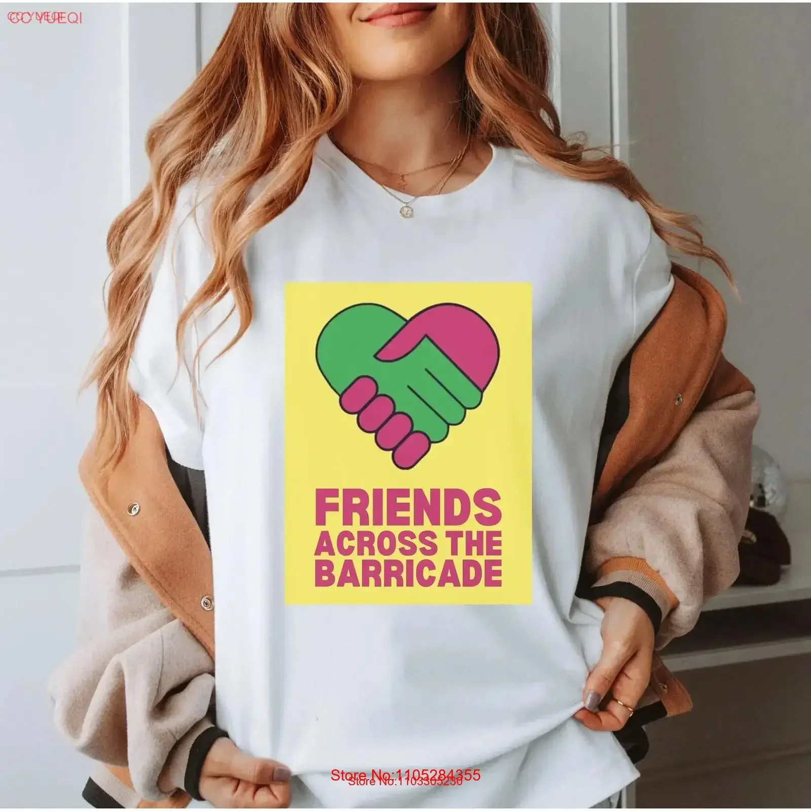 Friends Across the Barricade T Shirt Derry Girls Irish Shirtn Comedy Soft vintage Washed Comfortable Breathable Unisex