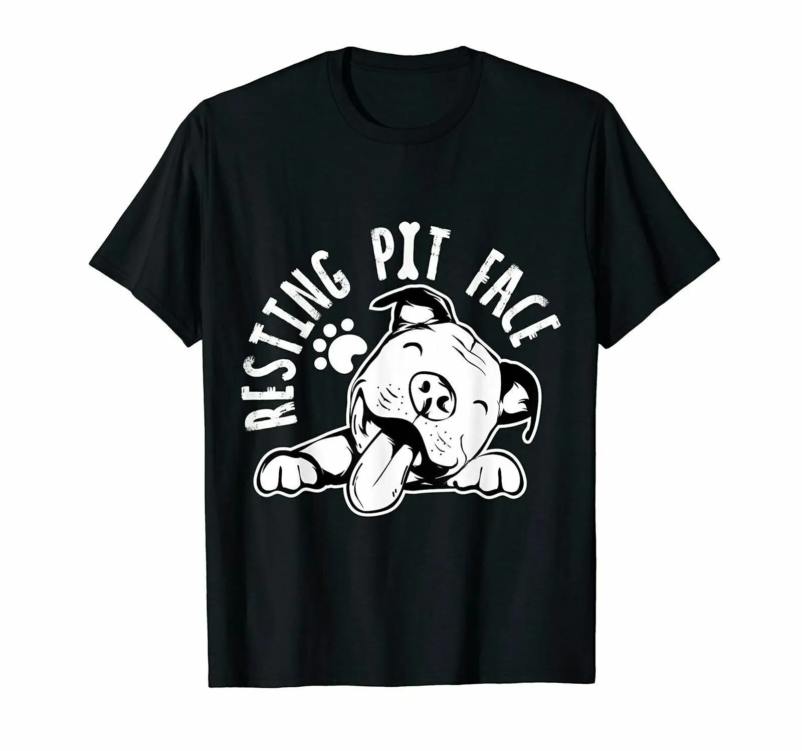 Resting Pit Face Funny Dog Pitbull Meme T-Shirt Funny Tee Gift, Size M - 3XL