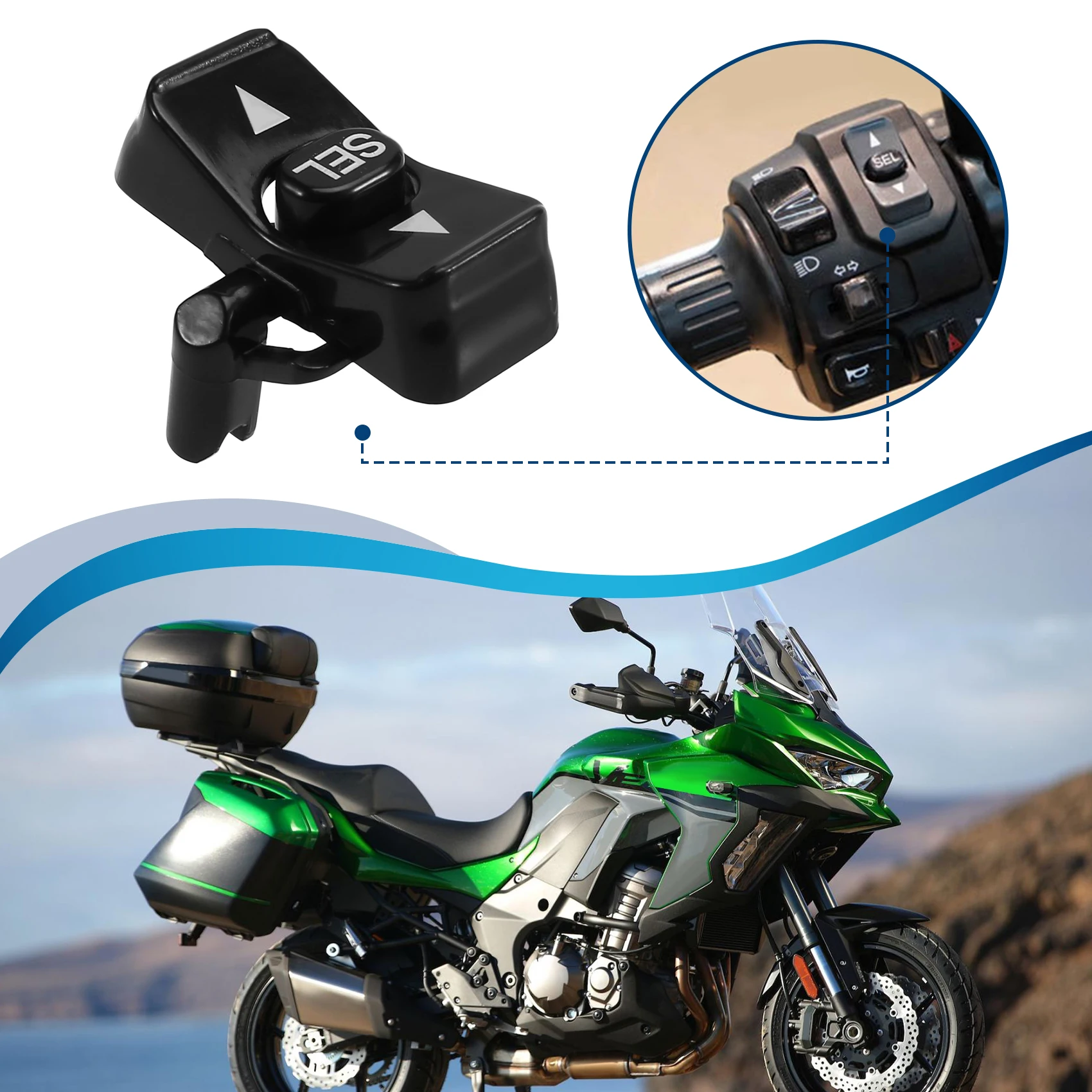 Better-Left Combination Switch Button For Kawasaki Z900 ZX-4RR Versys 650 1000 2020-2022