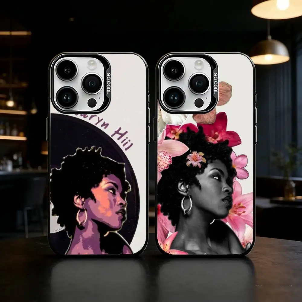 

Singer L-Lauryn Hill Phone Case Color Silver Shell For IPhone 17 16 15 14 13 12 11 Pro Max Plus