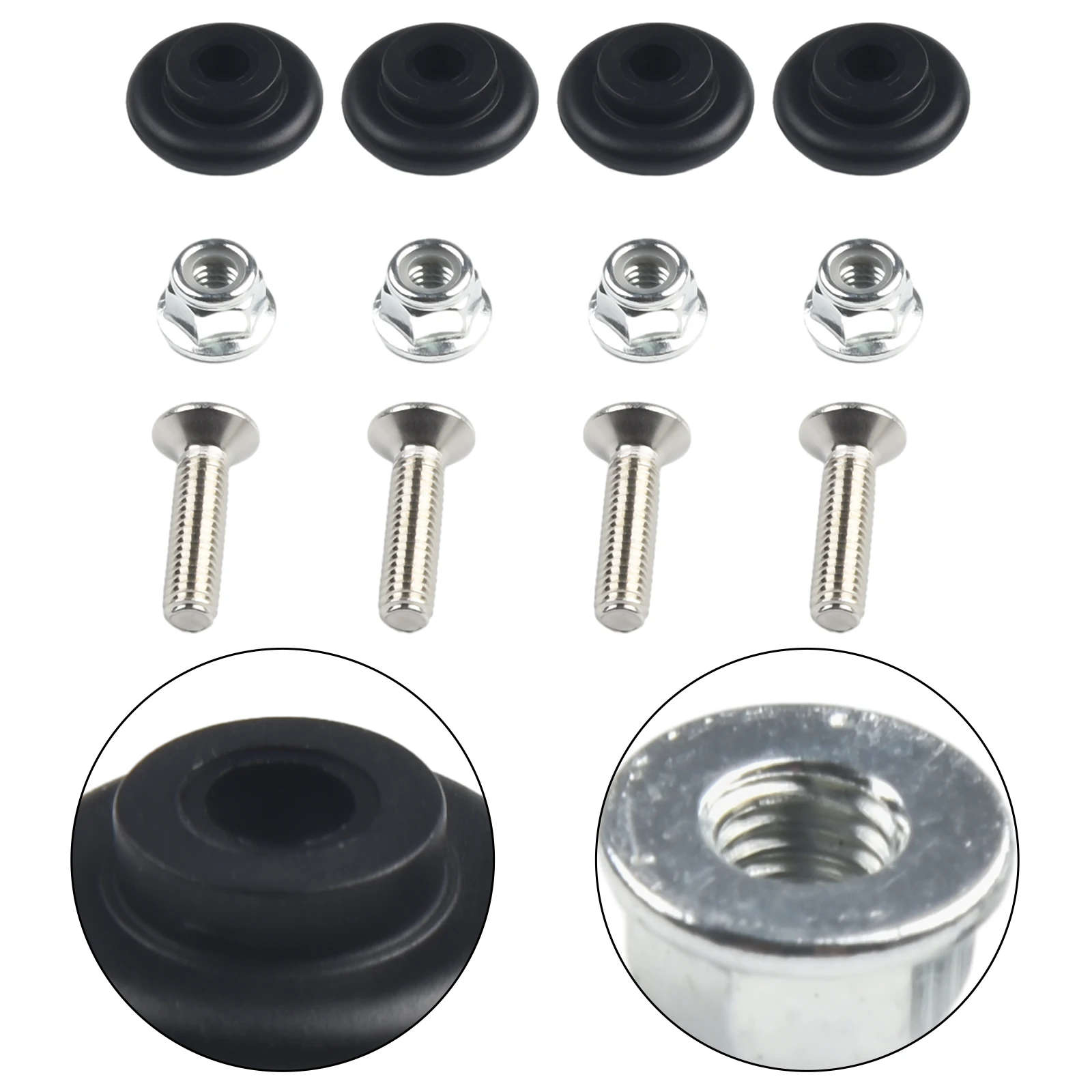 

4set Motorcycle Luggage Bushing Pad Motorcycle Tailbox Buckle Rear Luggage Bushing Trunk Bracket For Storage Box