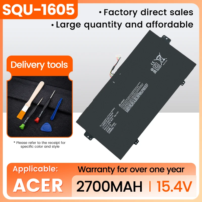 SQU-1605 Laptop battery For ACER Swift 7 S7-371 SF713-51 For Acer Spin 7 SP714-51 41CP3/67/129 15.4V 41.58WH/2700mA