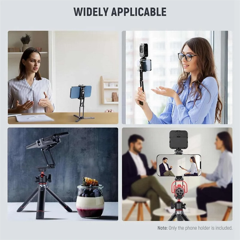 Mini Pocket Foldable Tripod For Phone Vertical Horizontal Shoot Expansion Video Light Microphone Photography Stabilizer Durable