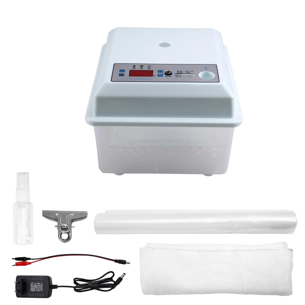 A79G 20 piezas incubadora de huevos, incubadora semiautomática para el hogar, granja, pollo, ganso, pato, pájaro, incubadora de huevos, enchufe europeo