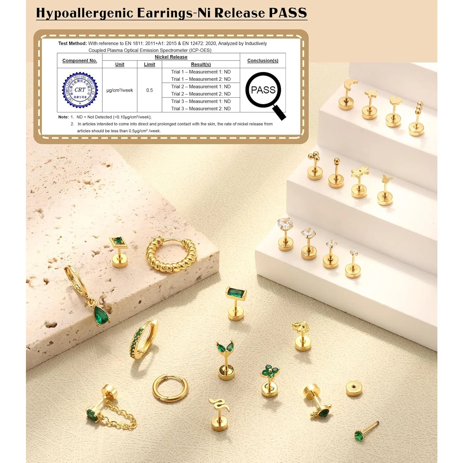 Bobisty 1 قطعة أقراط مسطحة الظهر للنساء هيبوالرجينيك الجراحية الصلب أقراط للآذان الحساسة 20 جرام الغضروف مسمار صغير هوب #5