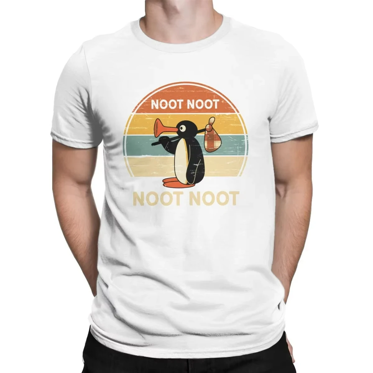 Noot Noot Pingu Penguin Meme regalo Camiseta de algodón ropa de cuello redondo impresión hombres mujeres camiseta