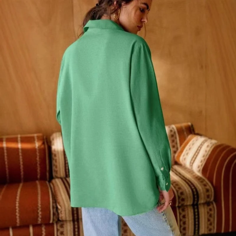 Sezanes Fashion French Blouse Design Vintage Trend Green Embroidery Patchwork Hollow Out Lace Lace Loose Shirt