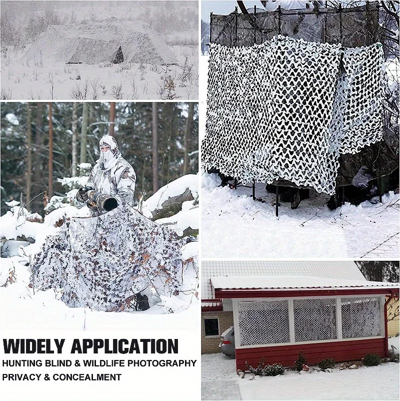 Tarnnetze: Für Jagd, Camping, Militärzwecke, Sonnenschutz und Versteckung - Waldtarnnetz für den Außenbereich – Detail 11