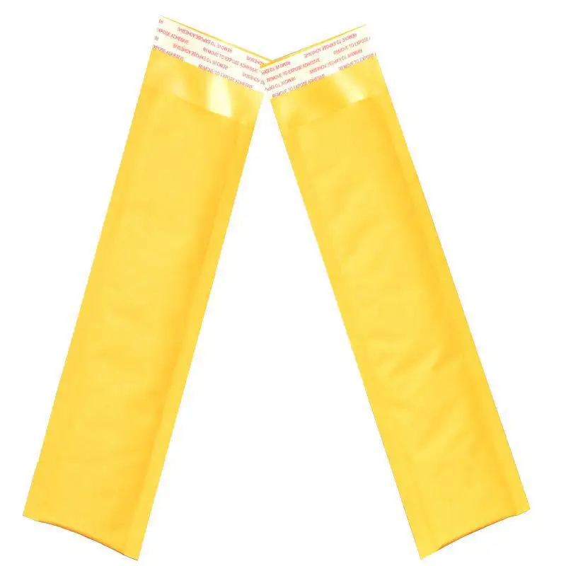 Emballage en papier kraft de style long, sacs à bulles, enveloppe d\'expédition rembourrée, sac d\'expédition, fournitures d\'affaires, 50 pièces