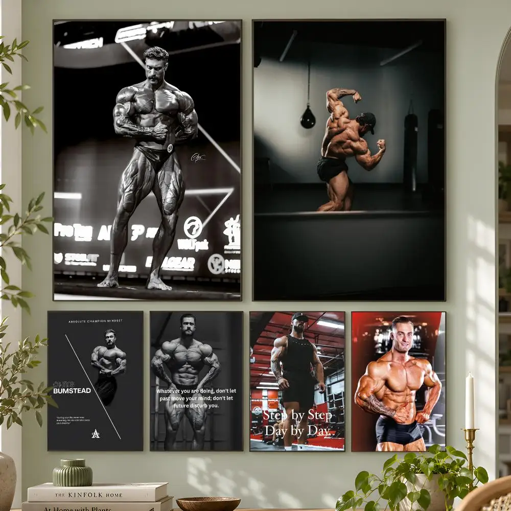 Chris Bumstead Bodybuilder Fitness Motivational Quotes Poster Wall Art Home Decor Living Room Bedroom Office Dorm Apartment Gift