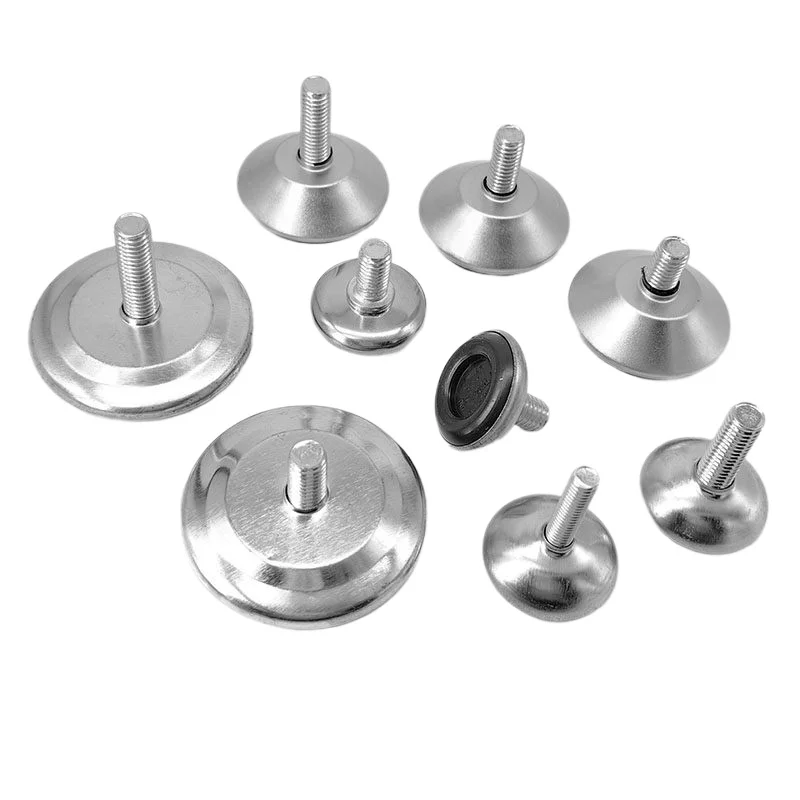 2PCS Non-Slip Adjustable Plastic Screw Machine Feet Nylon Shock Absorber with Screw Pads