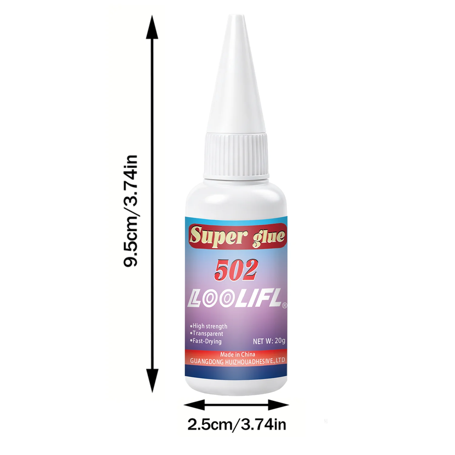 502 Three-Second Instant-Drying Strong Adhesive, DIY Craft Glue, Rubber-Specific Glue, Using Cyanoacrylate Formula, Quickly Sets in 3 Seconds, Instantly Bonds Metal, Plastic, Wood, Ceramic, Glass, Leather, Rubber, and view 6