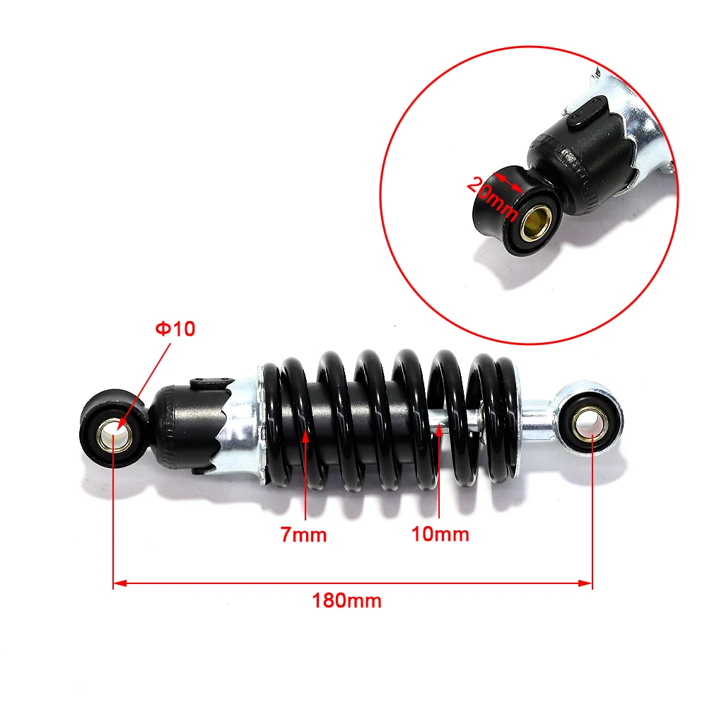 Motorcycle 180mm Shock Absorber Shock Absorption For Small Mini Motorcycle Bike