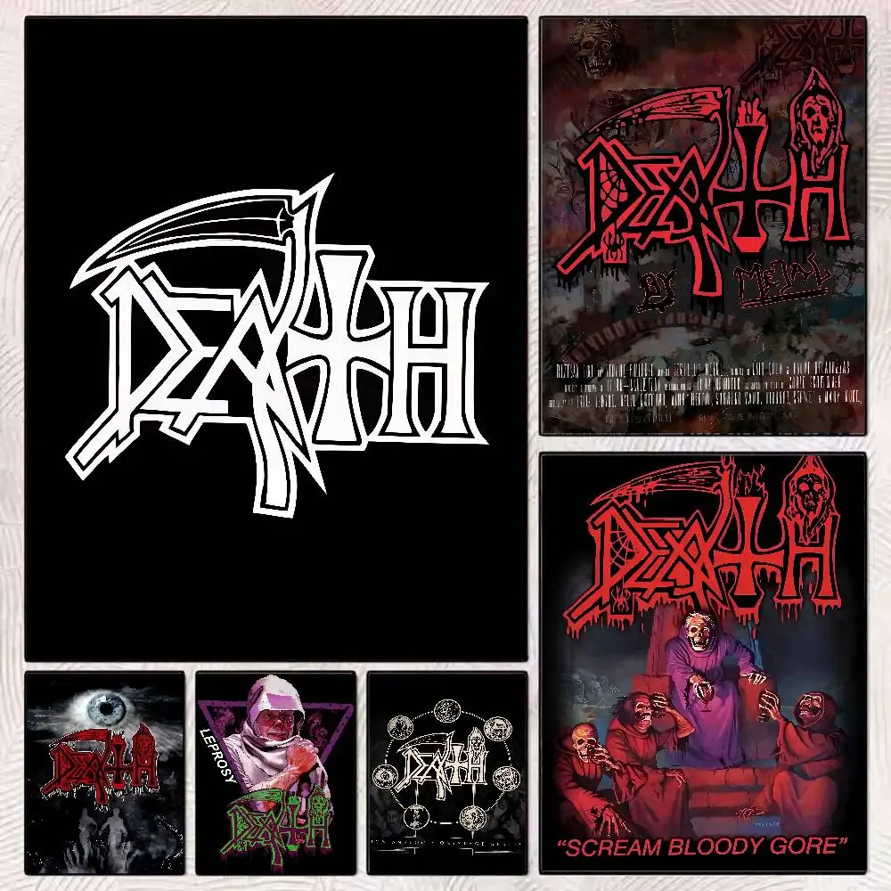 Heavy Rock Band-D-Deaths Band Poster Water Proof Paper Print Room Decor Stickers Art Wall Decoration Bedroom Living Room