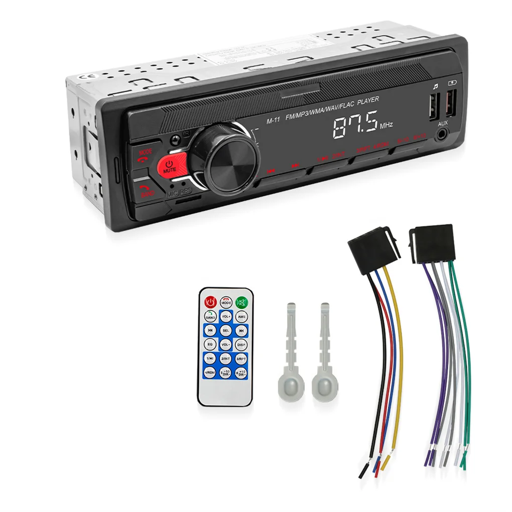 Bluetooth-Compatible Car Radio Player In-Dash Audio System Universal Hands-Free Calling RV Upgrade Accessories