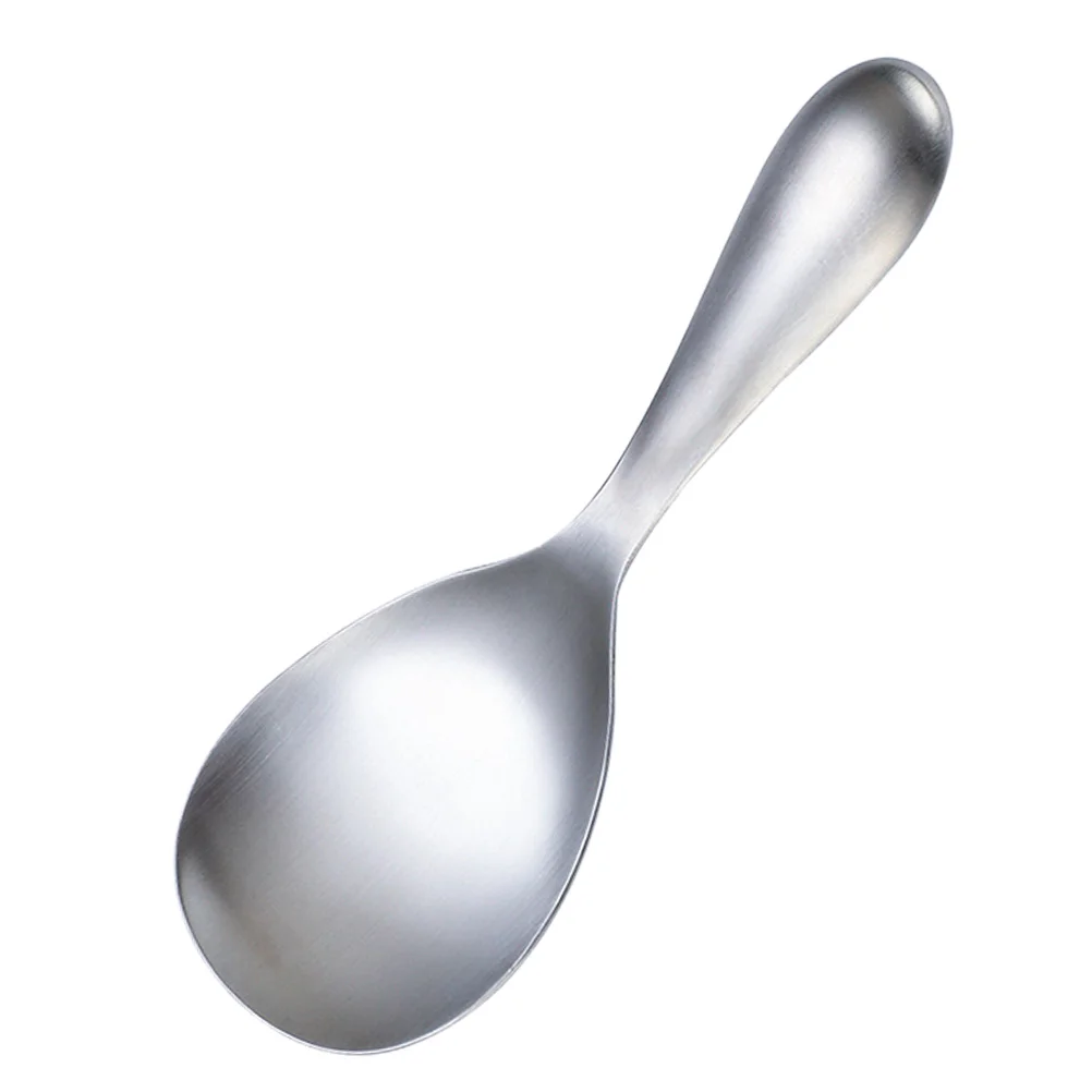 

1Pc Stainless Steel Rice Spoon Practical Large Scoop Rice Paddle (Silver) Rice Spatula Serving Spoons