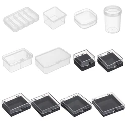 1Pc Square Plastic Storage Box Jewelry Container Transparent Square Box Case Organizer Packaging for Jewelry Beads Earrings