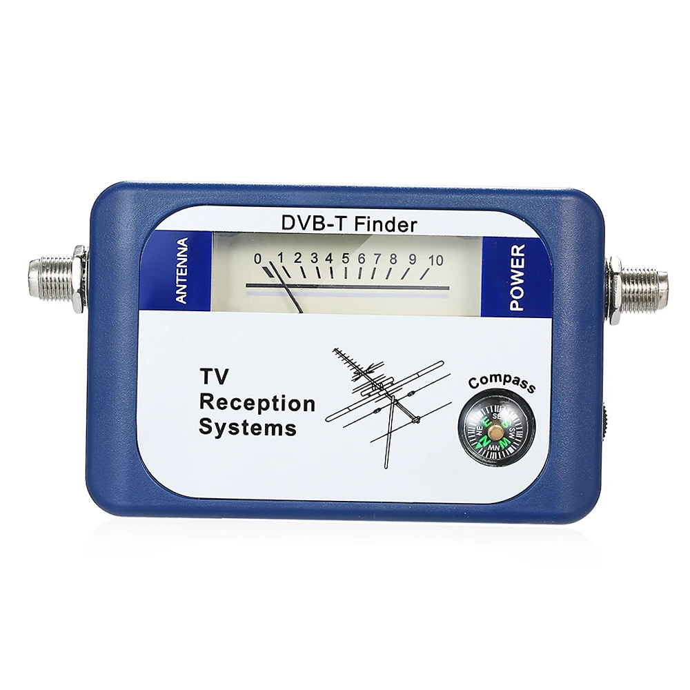 DVB-T Digital Satellite Signal Finder Meter Aerial Terrestrial TV Antenna with Compass TV Reception Systems Excellent Sensitivit