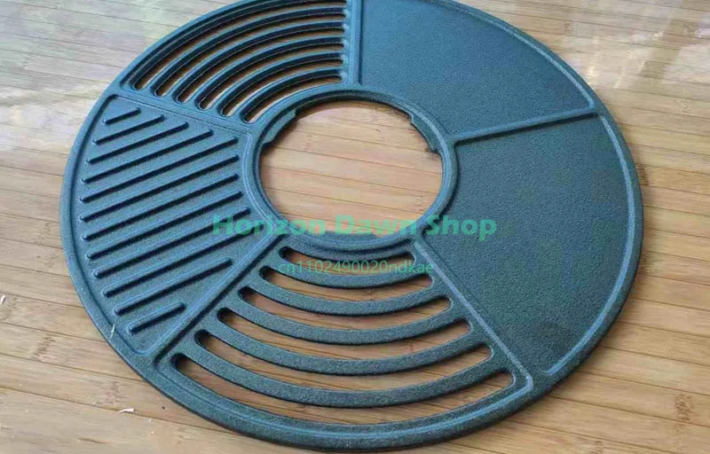 Cast iron baking pan, thickened enclosure oven to make tea, divided grid baking net, oven on both sides