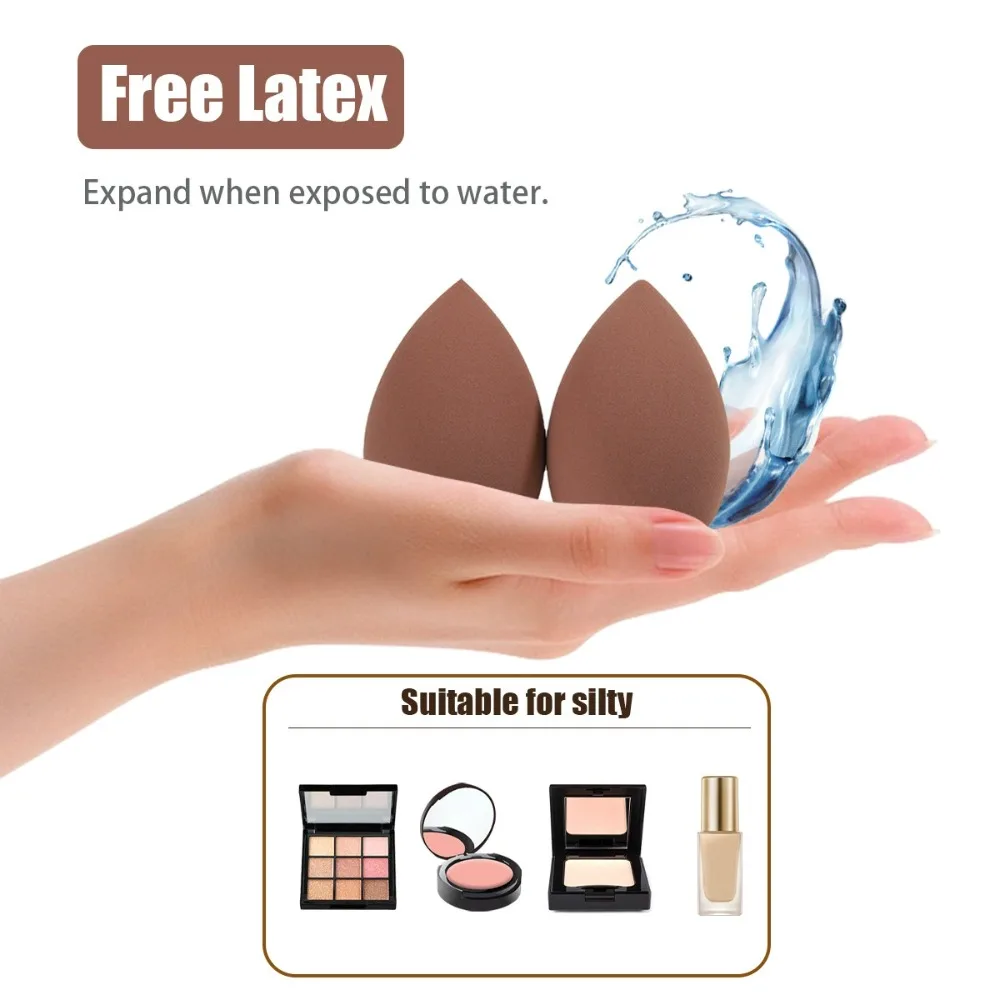 12/60PCS Veelkleurige Make-Up Spons Blender Schoonheid Ei Zachte Foundation Sponzen Cosmetische Bladerdeeg Vrouwen Make Up Accessoires Maquillaje