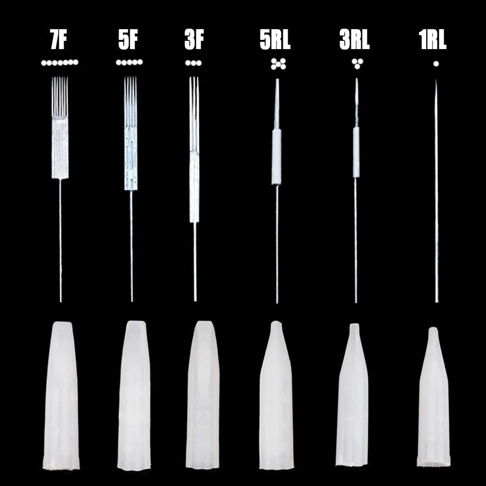 

50Pcs Traditional Tattoo needle or 50Pcs Needle Tip for Microblading Permanent Makeup Eyebrow Eyeliner Lip Tattoo Machine needle