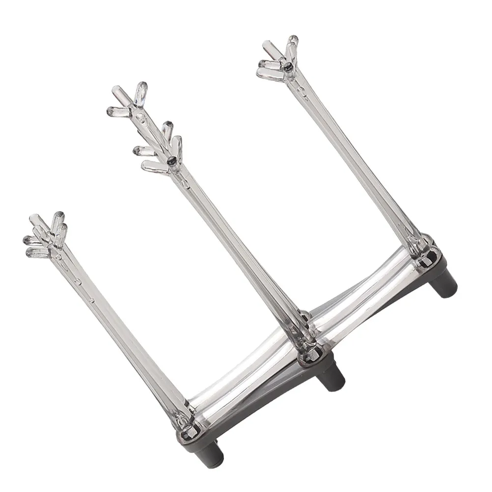 Desktop Cup Drying Rack Retractable 7 Cup Capacity Tree Branch Top Design Drain Storage Holder for Kitchen Bar Dining Room Use