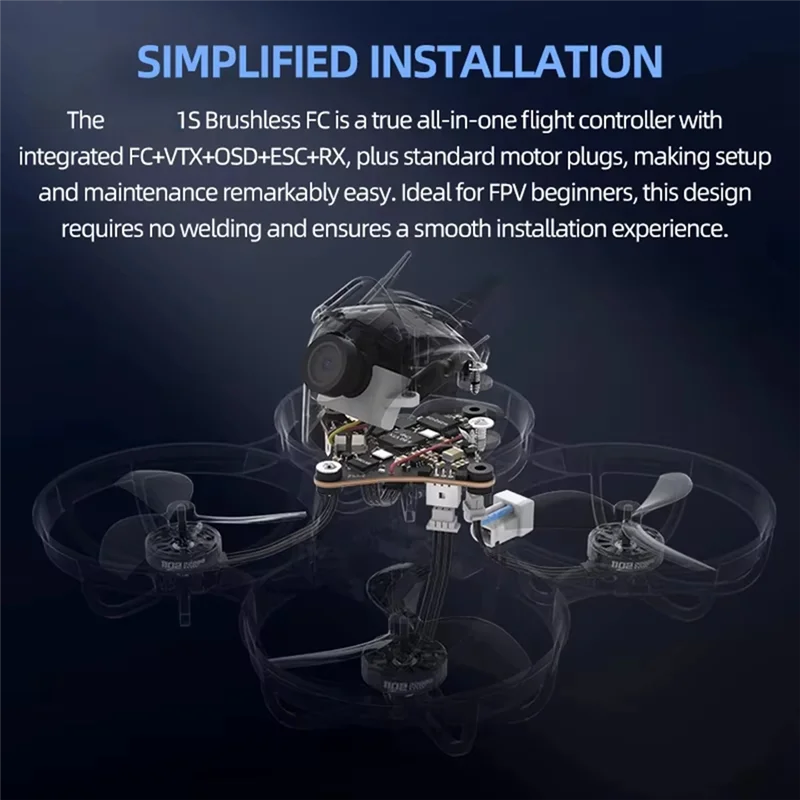 APPLIA-5IN1 AIO FC Brushless Flight Controller With 2.4G ELRS 400Mw VTX For BETAFPV Matrix 1S For Meteor75 Pro Whoop Quadcopter