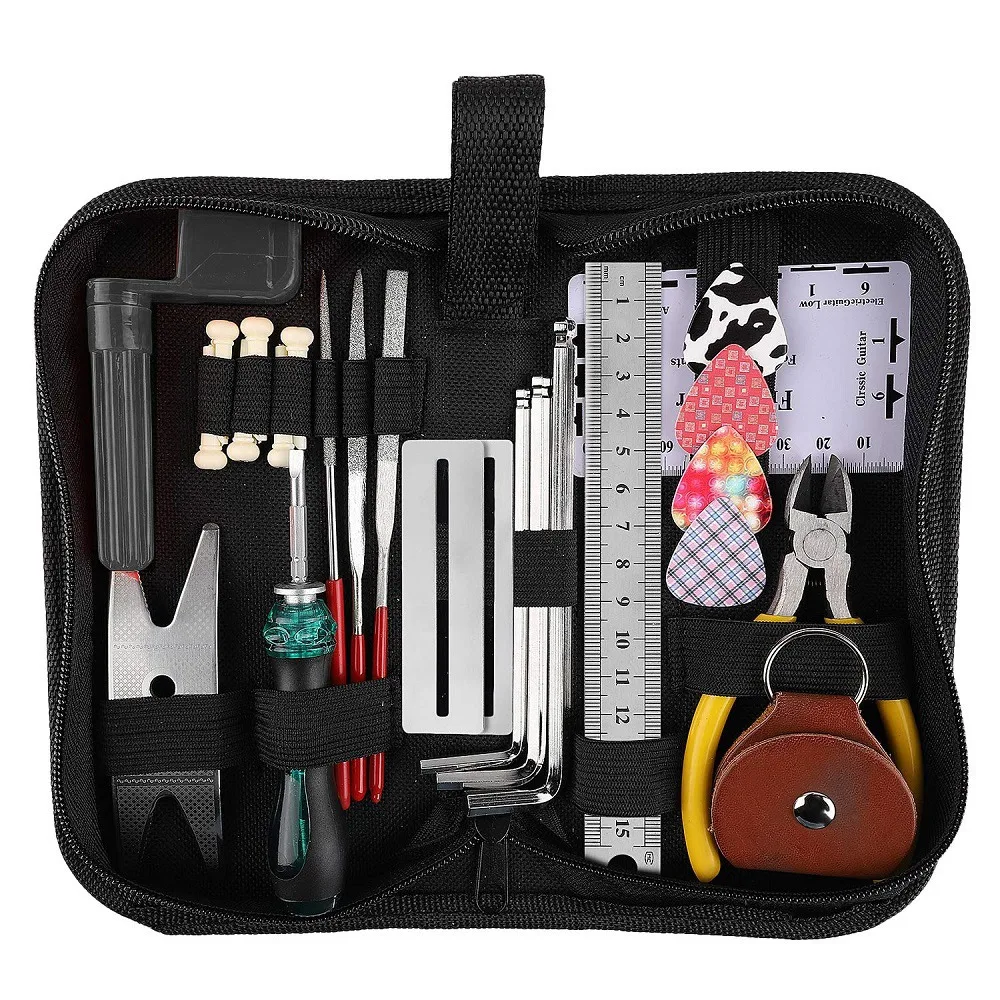Versatile Metal+Plastic Guitar Repairing Kit Colorful Guitar Maintenance Kit Guitar Setup Kit For Guitar