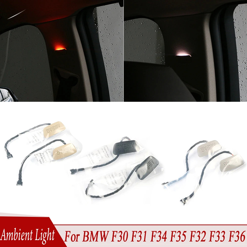 Car B Pillar Side Lamp Ambient Light Atmosphere LED Two Switchable Color For BMW 3 Series F30 F31 F34 F35 4 Series F32 F33 F36