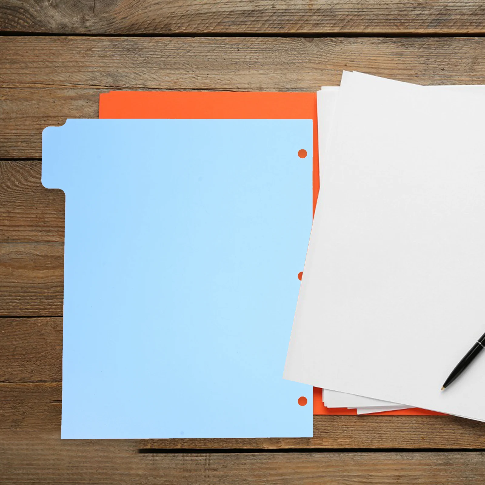 Carpeta de plástico de 5 uds., Material Pp, divisores de índice de cuaderno para diarios, informes, clasificación, marcadores de página, divisor de Bloc de notas
