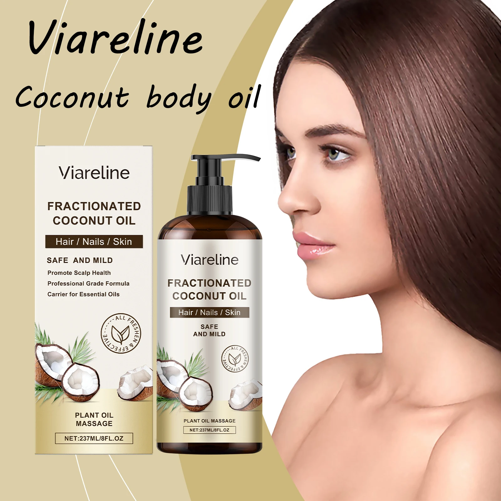 

Coconut Body Skin Oil Daily Moisturizing Relief Soreness Nourishing Reduce Roughness Softening Enhance Elasticity Body Skin Oil